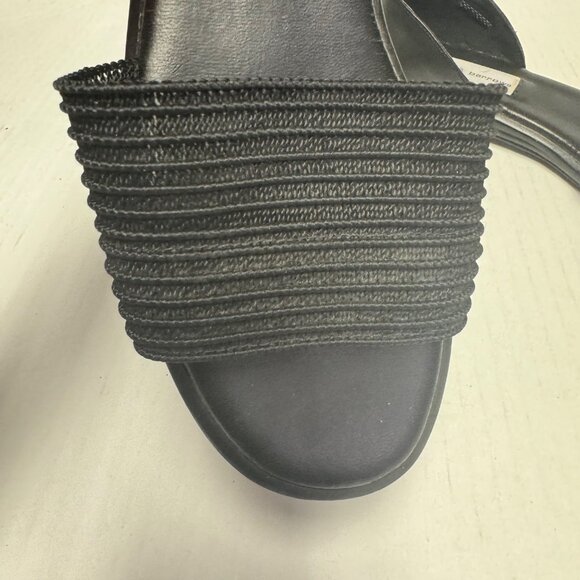 Croft & Barrow Shoes Women's 8 M Black Sandals w/ Closed heels slip on - Picture 8 of 14